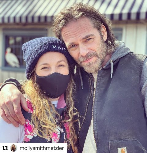 Billy Burke Fans - Billy and Molly Smith Metzler on his last day of shooting